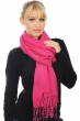 Cashmere & Silk ladies shawls platine raspberry 204 cm x 92 cm